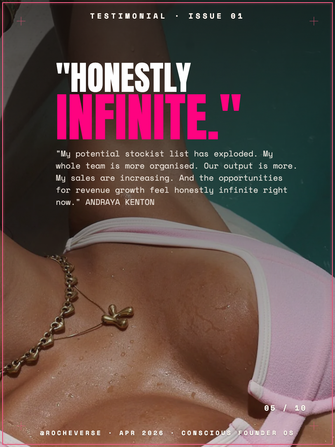 Conscious Founder OS — Testimonial slide 5